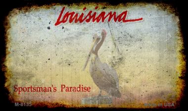 Louisiana Rusty Blank Novelty Magnet M-8135