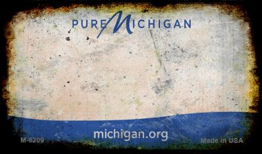 Michigan Rusty Blank Novelty Magnet M-8209