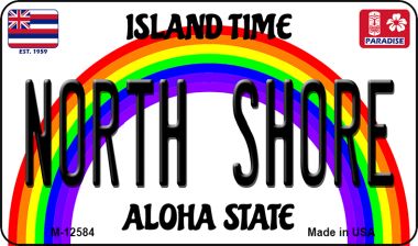 M-12584 3.5 x 2 in. North Shore Novelty Metal Magnet
