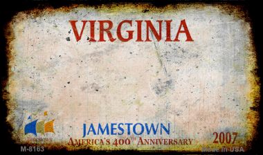 Virginia Rusty Blank Novelty Magnet M-8163