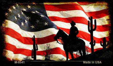 American Cowboy Novelty Metal Magnet M-8541