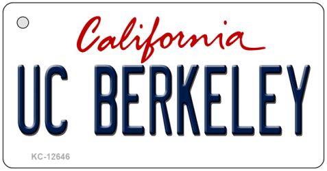 KC-12646 1.5 x 3 in. UC Berkeley Novelty Metal Key Chain