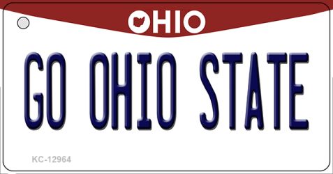KC-12964 1.5 x 3 in. Go Ohio State Novelty Metal Key Chain