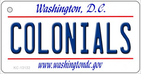 KC-13132 1.5 x 3 in. Colonials Novelty Metal Key Chain