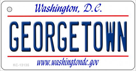 KC-13135 1.5 x 3 in. Georgetown Novelty Metal Key Chain