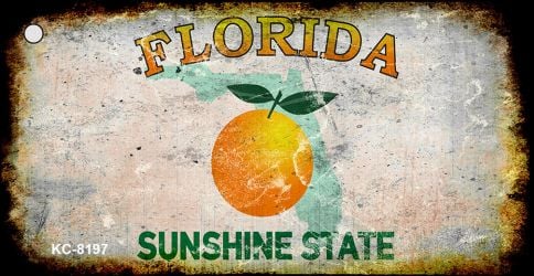 SMART BLONDE Florida Rusty Blank Key Chain KC-8197