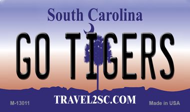 M-13011 3.5 x 2 in. Go Tigers Novelty Metal Magnet