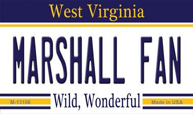 M-13106 3.5 x 2 in. Marshall Fan Novelty Metal Magnet