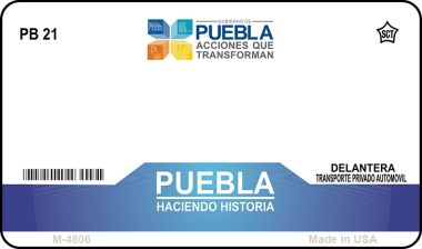 Puebla Mexico Blank Novelty Metal Magnet M-4806