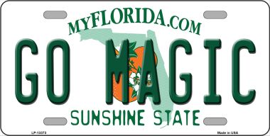 LP-13373 6 x 12 in. Go Magic Novelty Metal License Plate Tag