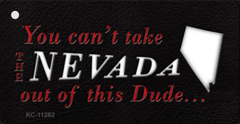 KC-11282 1.5 x 3 in. Nevada Dude Novelty Metal Key Chain