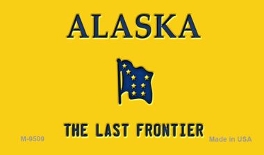 Alaska State Blank Novelty Metal Magnet M-9509