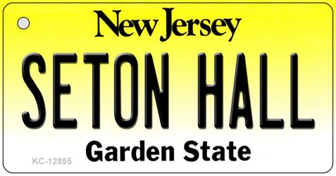 KC-12895 1.5 x 3 in. Seton Hall Novelty Metal Key Chain