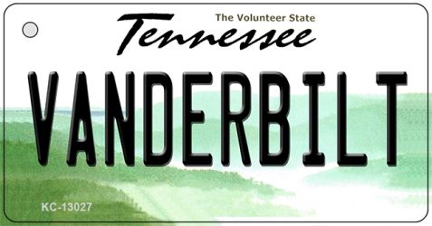 KC-13027 1.5 x 3 in. Vanderbilt Novelty Metal Key Chain