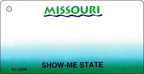 SMART BLONDE Missouri State Blank Novelty Metal Key Chain KC-2240