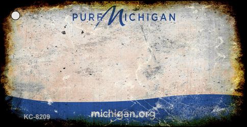 SMART BLONDE Michigan Rusty Blank Key Chain KC-8209