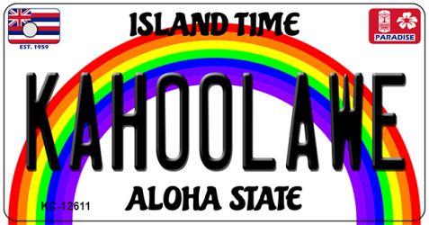 KC-12611 1.5 x 3 in. Kahoolawe Novelty Metal Key Chain