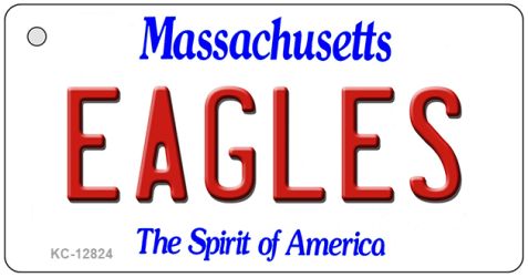 KC-12824 1.5 x 3 in. Eagles Novelty Metal Key Chain