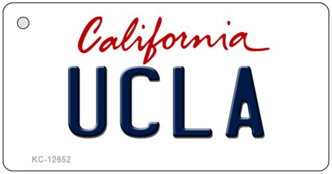KC-12652 1.5 x 3 in. UCLA Novelty Metal Key Chain