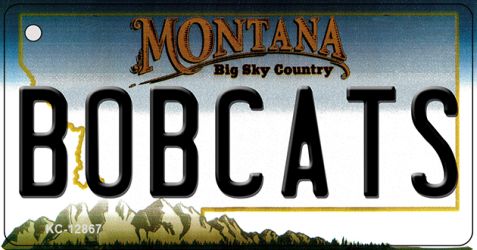KC-12867 1.5 x 3 in. Bobcats Novelty Metal Key Chain