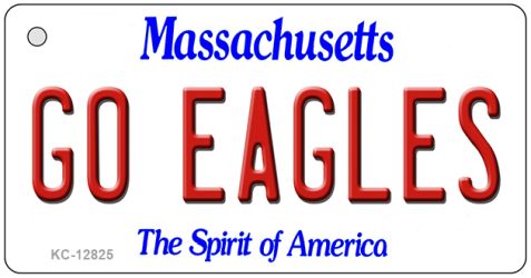 KC-12825 1.5 x 3 in. Go Eagles Novelty Metal Key Chain