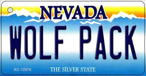 KC-12876 1.5 x 3 in. Wolf Pack Novelty Metal Key Chain