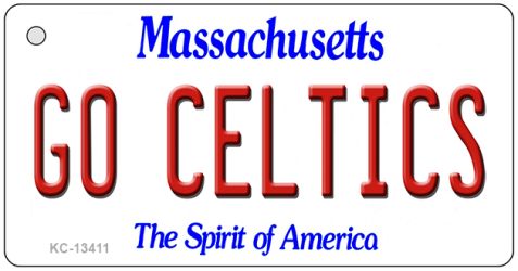 KC-13411 1.5 x 3 in. Go Celtics Novelty Metal Key Chain