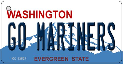 KC-13527 1.5 x 3 in. Go Mariners Novelty Metal Key Chain