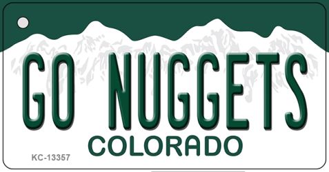 KC-13357 1.5 x 3 in. Go Nuggets Novelty Metal Key Chain