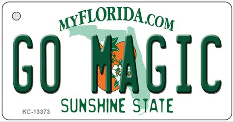 KC-13373 1.5 x 3 in. Go Magic Novelty Metal Key Chain