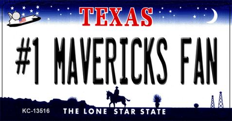 KC-13516 1.5 x 3 in. Number 1 Mavericks Fan Novelty Metal Key Chain