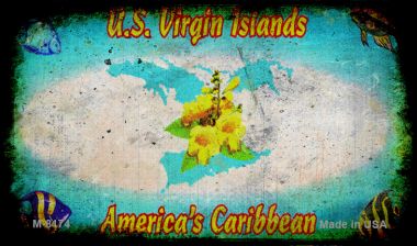 New Mexico Yellow Rusty Blank Novelty Magnet M-8174