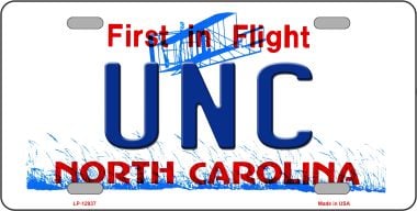 LP-12937 6 x 12 in. University of North Carolina Novelty Metal License Plate -  Smart Blonde