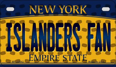 Islanders Fan New York Novelty Metal Motorcycle Plate MP-10842