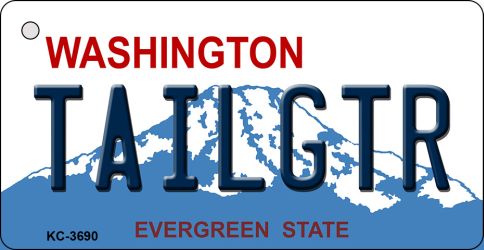 SMART BLONDE Tailgtr Washington Novelty Metal Key Chain KC-3690