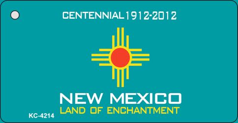 SMART BLONDE New Mexico State Blank Novelty Metal Key Chain KC-4214