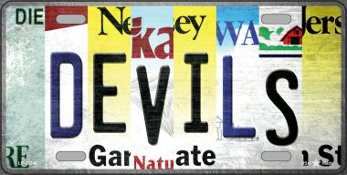 LP-13246 6 x 12 in. Devils Strip Art Novelty Metal License Plate Tag