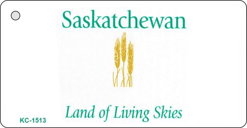 SMART BLONDE Saskatchewan Blank Novelty Metal Key Chain KC-1513