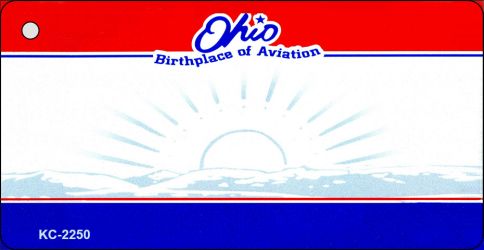 SMART BLONDE Ohio State Blank Novelty Metal Key Chain KC-2250