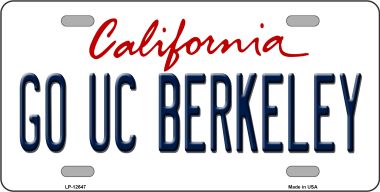 LP-12647 6 x 12 in. Go UC Berkeley Novelty Metal License Plate