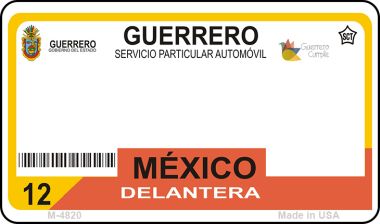Guerrero Mexico Blank Novelty Metal Magnet M-4820