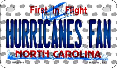 Hurricanes Fan North Carolina Novelty Metal Motorcycle Plate MP-10840