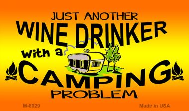 SMART BLONDE Just Another Wine Drinker Novelty Metal Magnet M-8029