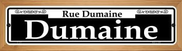 SMART BLONDE Dumaine Novelty Wood Mounted Small Metal Street Sign WB-K-1137