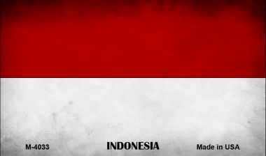 SMART BLONDE Indonesia Flag Novelty Metal Magnet M-4033