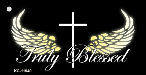 KC-11940 1.5 x 3 in. Truly Blessed Novelty Metal Key Chain