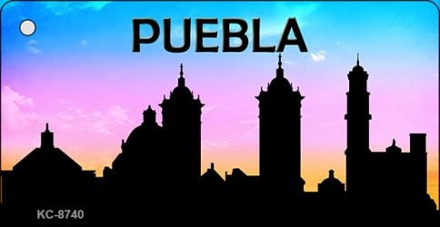 SMART BLONDE Puebla Silhouette Novelty Metal Key Chain KC-8740