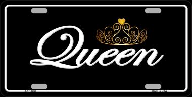 6 x 12 in. Queen Novelty Metal License Plate