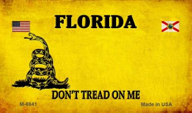 M-8841 3.5 x 2 in. Florida Do Not Tread Novelty Metal Magnet