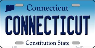 LP-10888 6 x 12 in. Connecticut Novelty Metal Vanity License Plate Tag -  Smart Blonde